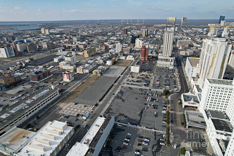 Atlantic City from over the beach, facing north Photograph by Ben ...