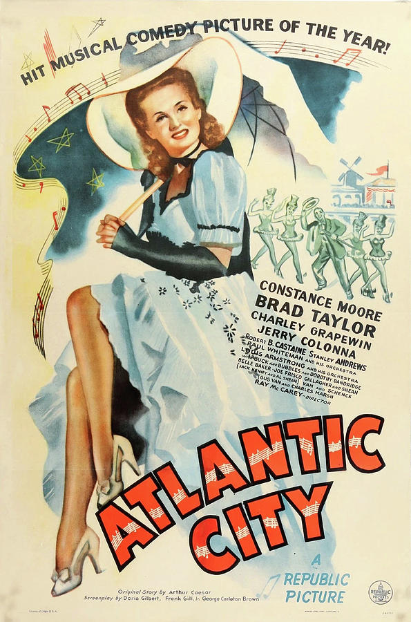 Atlantic City poster 1944 Mixed Media by Movie World Posters