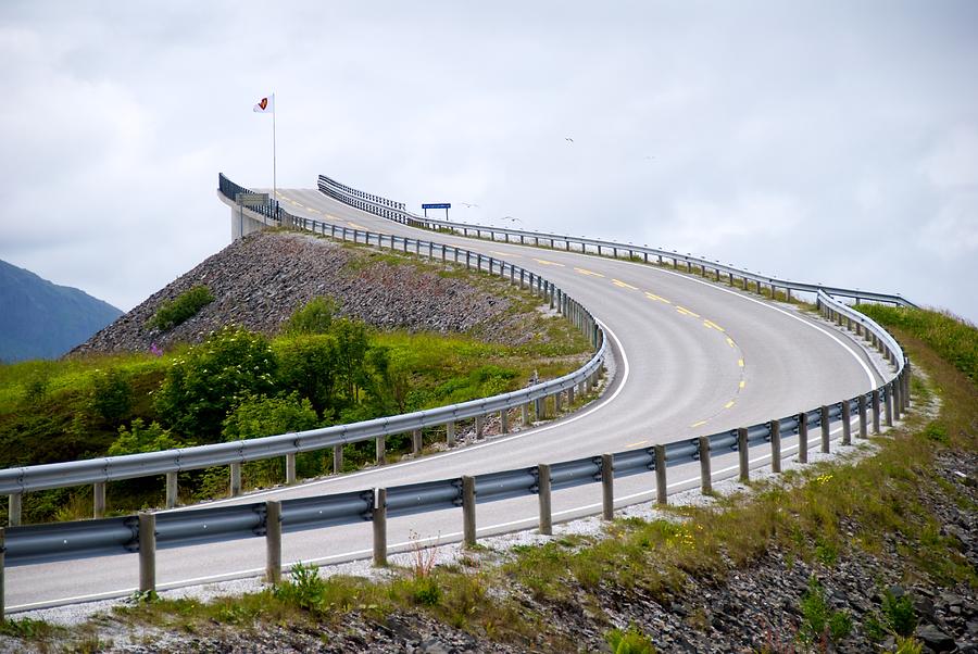 Atlantic Ocean Road Storseisundbrua Bridge Norway Photograph by Nigel Goodman (flickr-nigel@hornchurch)