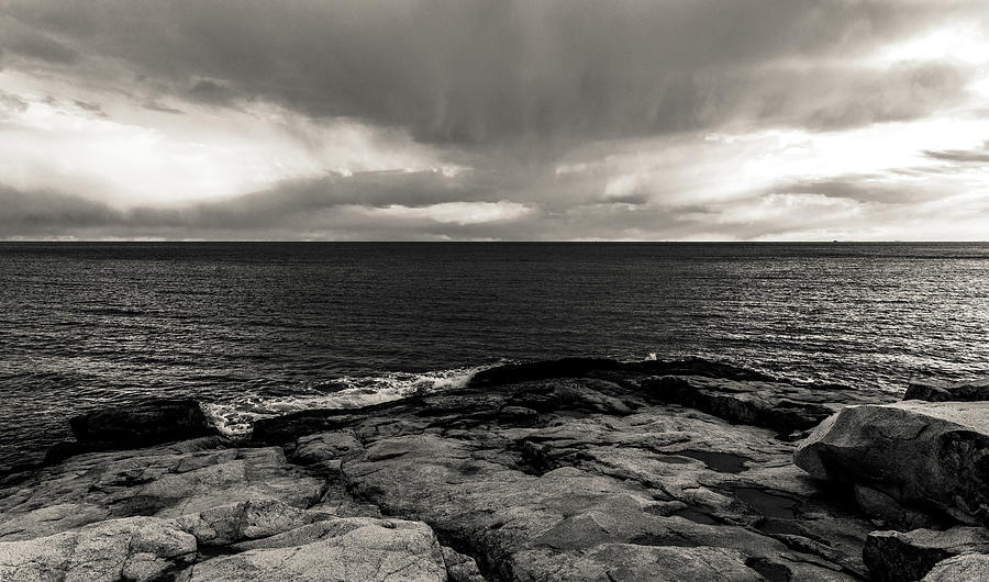 Atlantic Ocean View From Rafes Chasm 2 Gloucester Ma Photograph