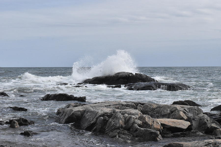 Atlantic Ocean Waves Crashing - Fall in Massachusetts Photograph by ...