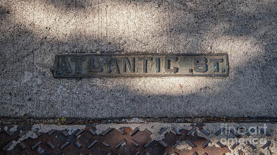 Sign Photograph - Atlantic St by Dale Powell