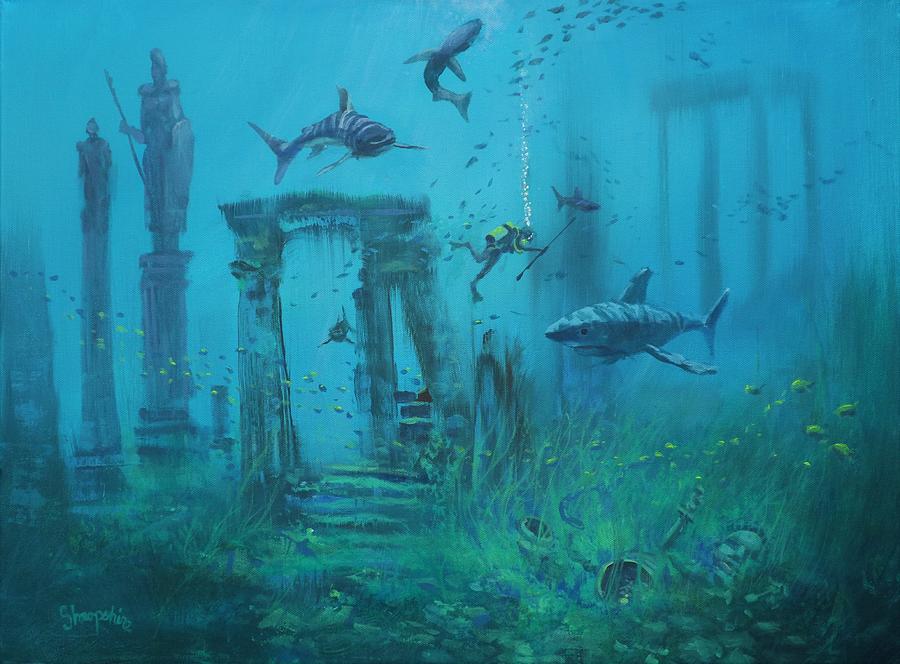 Atlantis Found Painting by Tom Shropshire