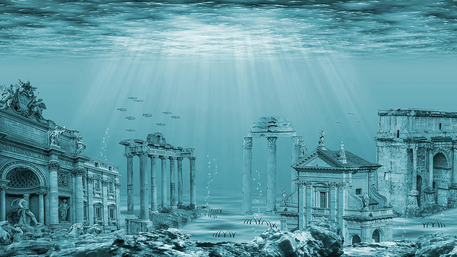 Greek Digital Art - Atlantis by Manjik Pictures