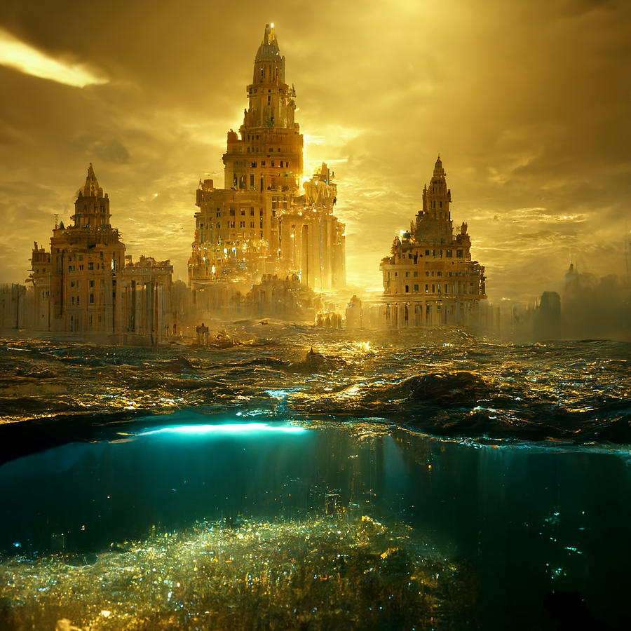 Atlantis Underwater golden city underwater architectur e52f8f64 c8d6 ...