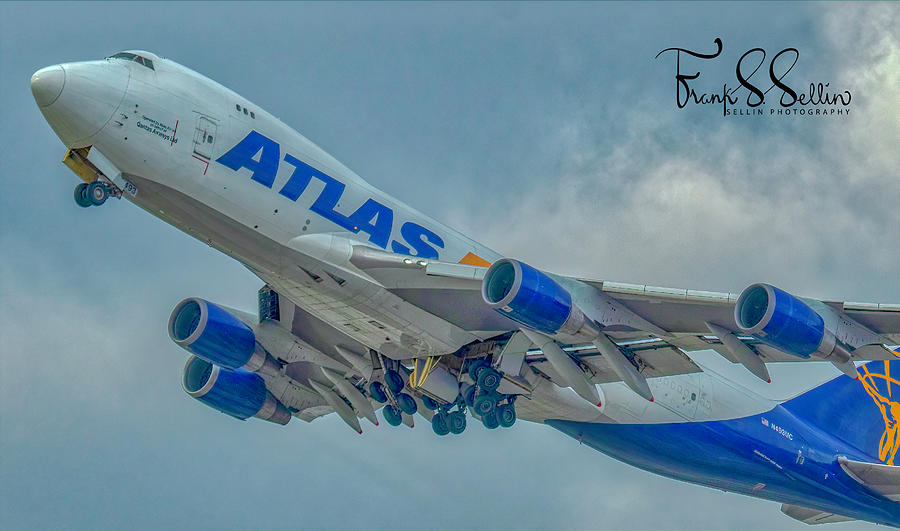 Atlas Air Jumbo Jet Photograph by Frank Sellin