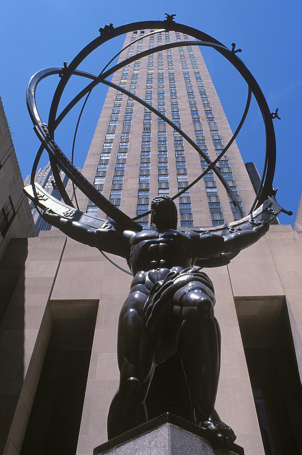 Atlas Statue, Rockefeller Center, Manhattan, New York Photograph by
