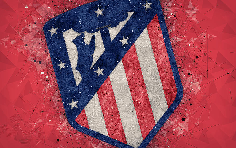 Atletico Madrid 4k new logo geometric art logo 2018 emblem Spanish ...