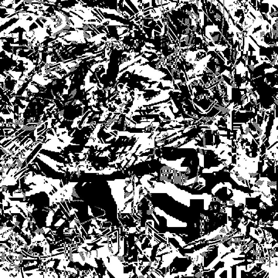 Atom Smashers Bw 023 Digital Art by Creation Chip Fine Art America