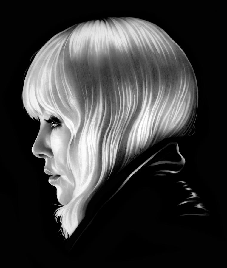 Atomic Blonde - Charlize Theron  Drawing by Fred Larucci
