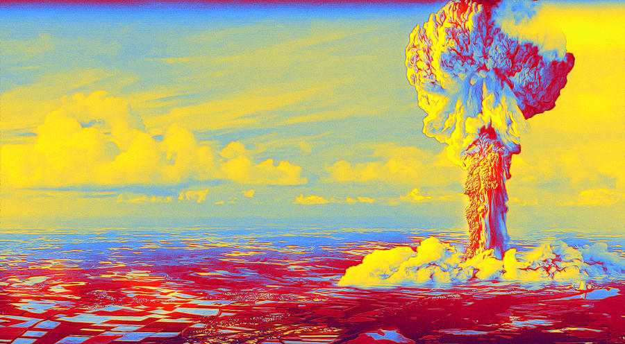 Science Painting - Atomic Bomb a by Celestial Images