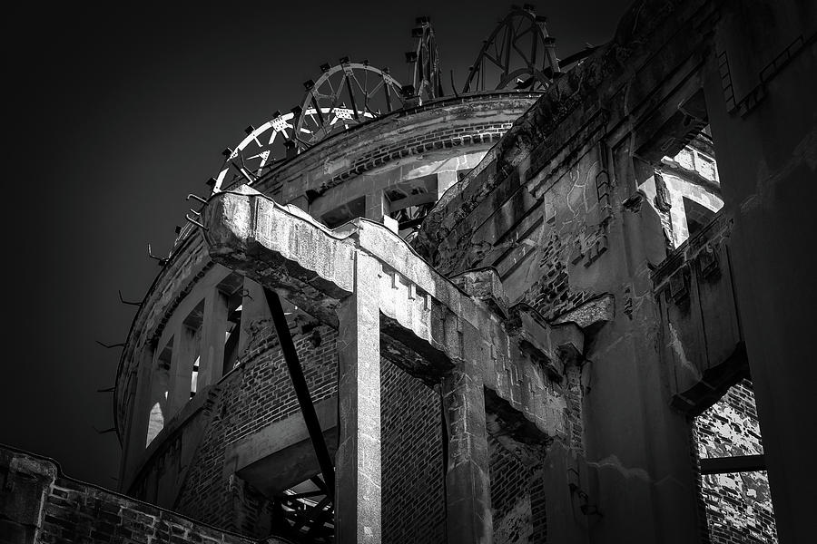 Black And White Photograph - Atomic Bomb Dome 20 by Bill Chizek