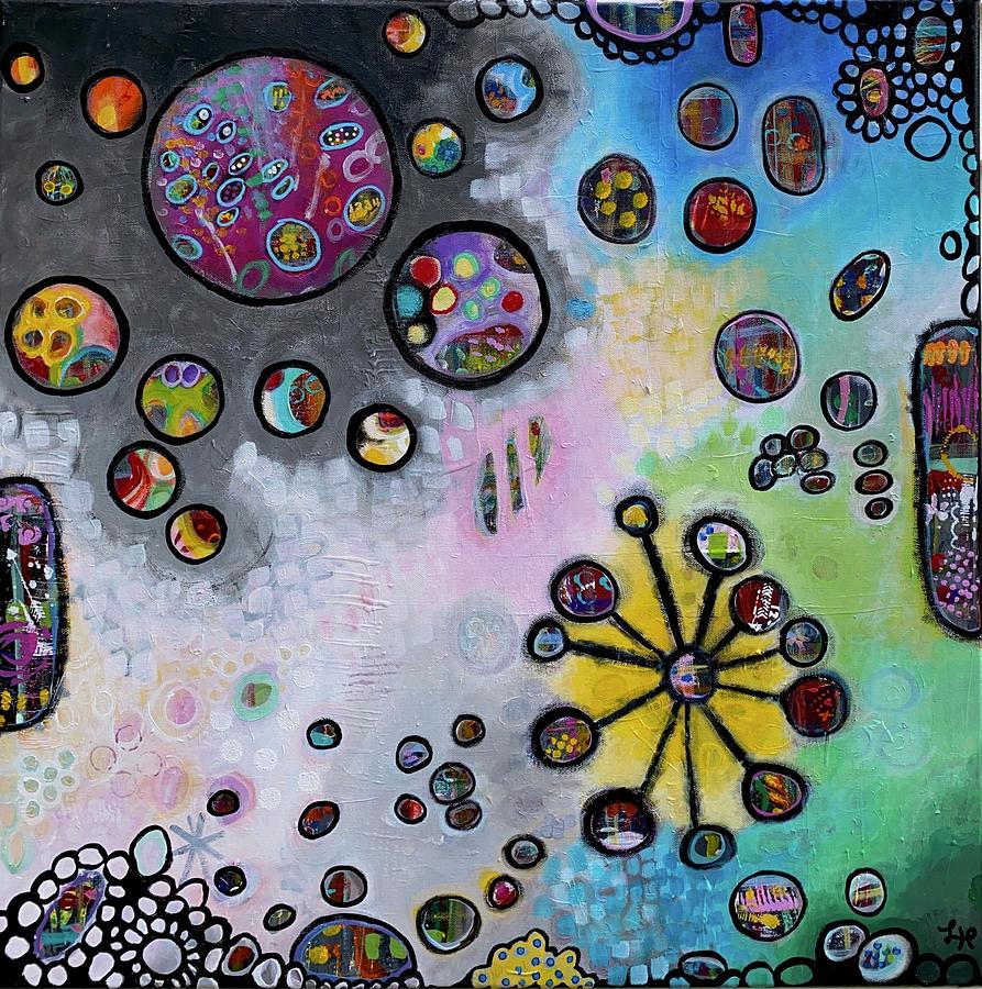 Atomic Candy Painting by Elizabeth Heichelbech | Fine Art America