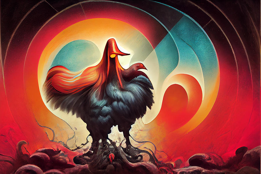 Atomic  Rooster  Inspared  By  Damon  Soule  7fb41228  1611  4ad6  8f41  28172ffc4fa6 Painting by MotionAge Designs