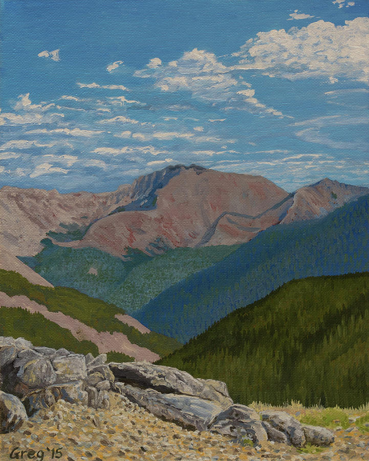 Atop the Continental Divide Painting by Greg Miller