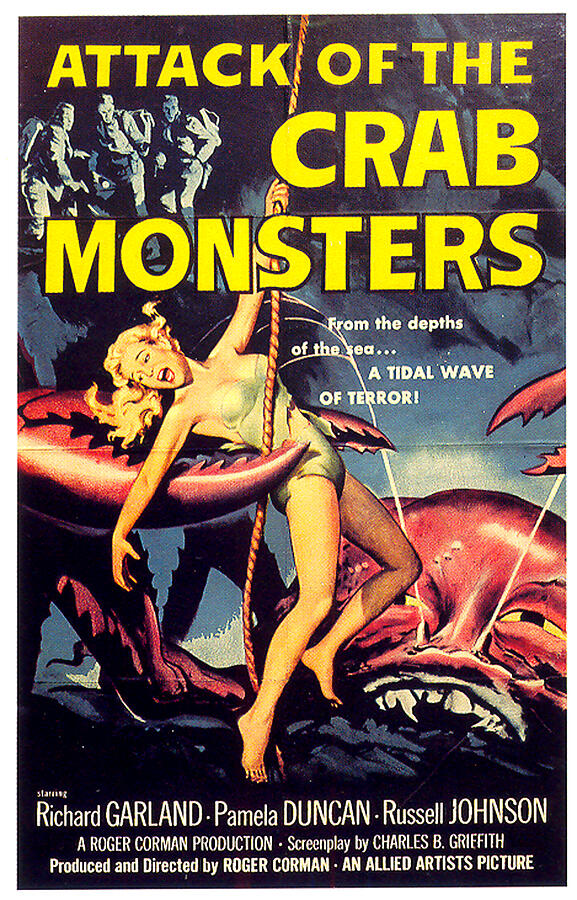 ''Attack Of The Crab Monsters'' Movie Poster 1957 Mixed Media By Stars ...