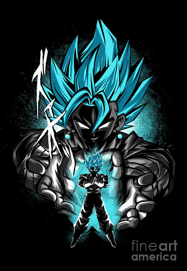 attack of vegeto digital art by hyper twenty