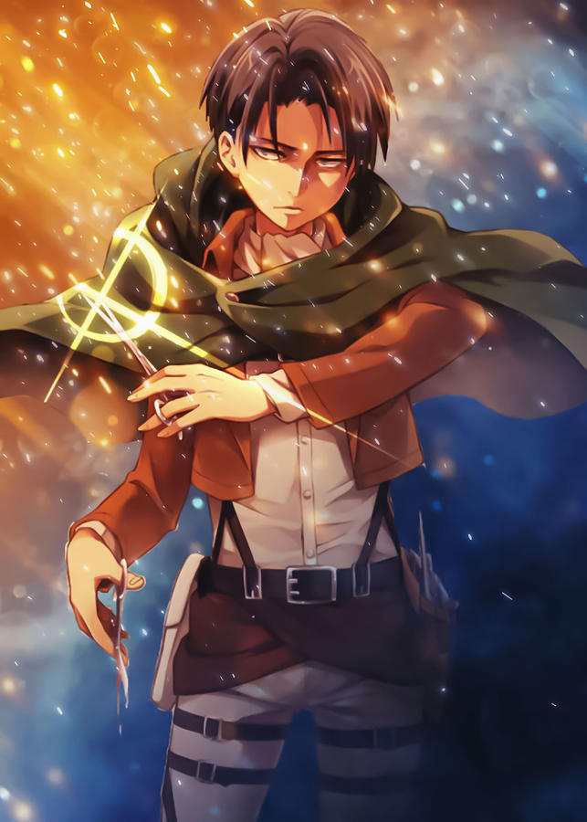 Attack On Titan A555 Levi Digital Art by Michael Anime