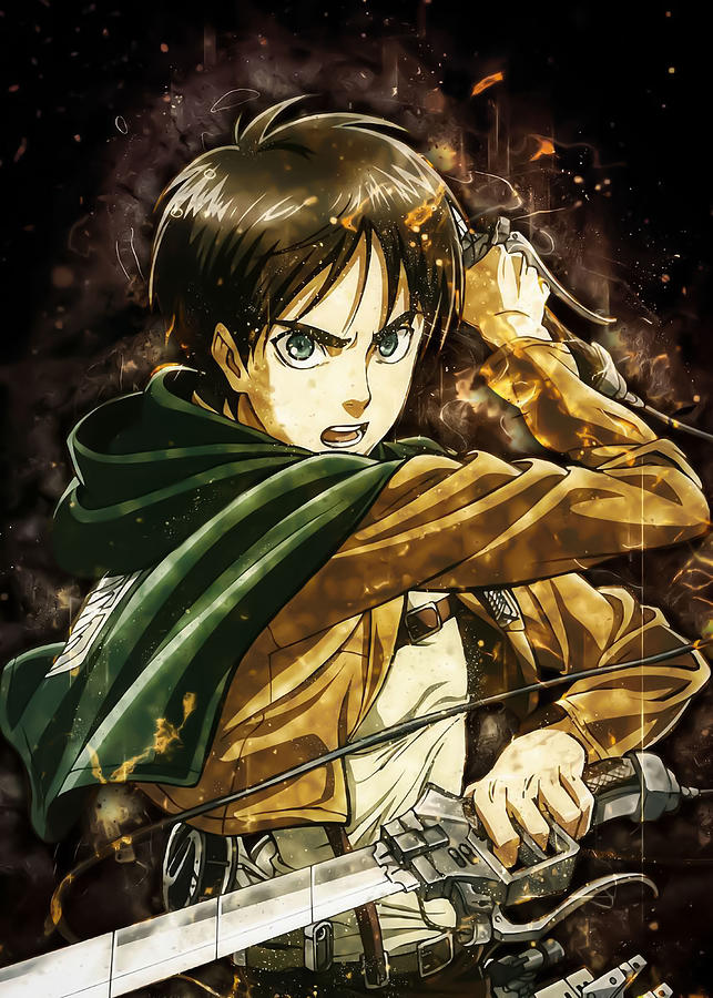 attack on titan Armin angry Digital Art by Michael Anime
