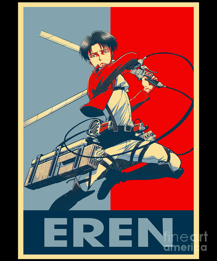 Attack On Titan Vintage Eren Anime Drawing by Anime Art - Pixels