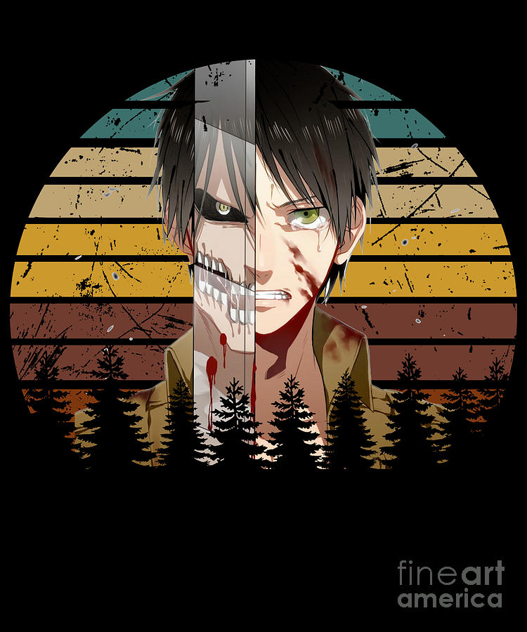 Attack On Titan Eren Anime Drawing by Anime Art - Pixels