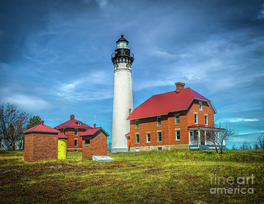 Au Sable lighthouse Photograph by Nick Zelinsky Jr