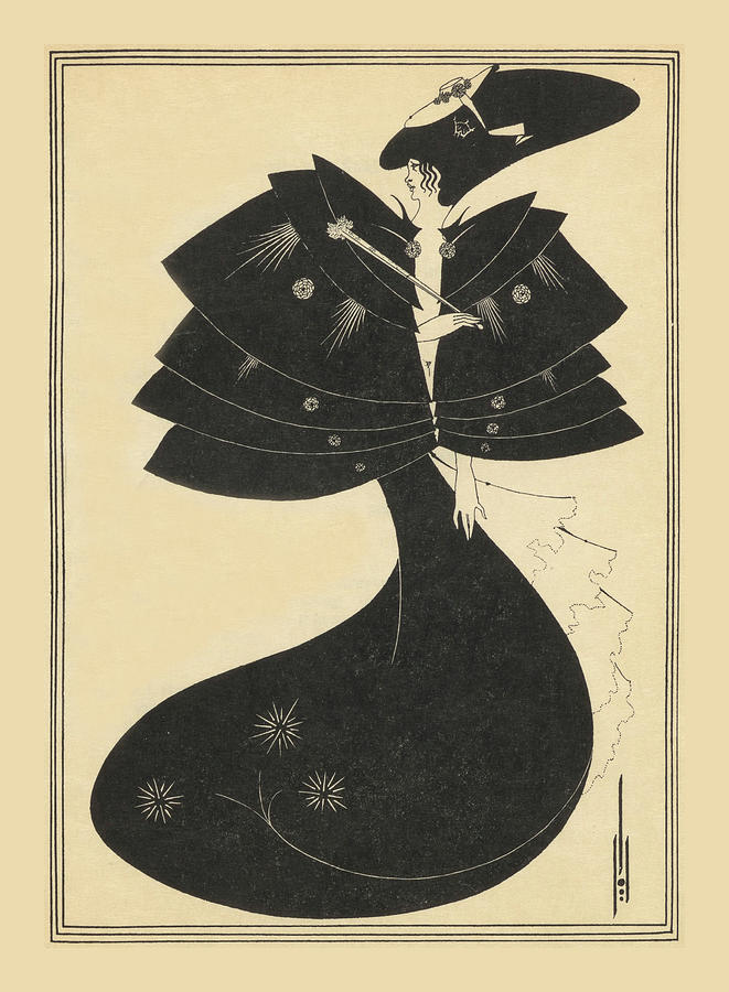 AUBREY BEARDSLEY Art - Salome Oscar Wilde - The Black Cape Drawing by ...