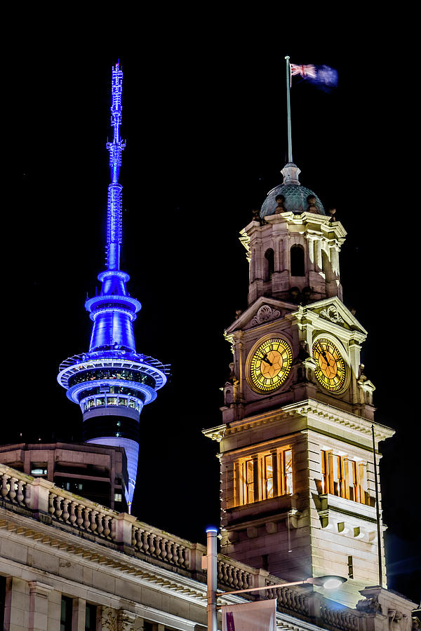 Auckland Blue and Gold Photograph by James Capo