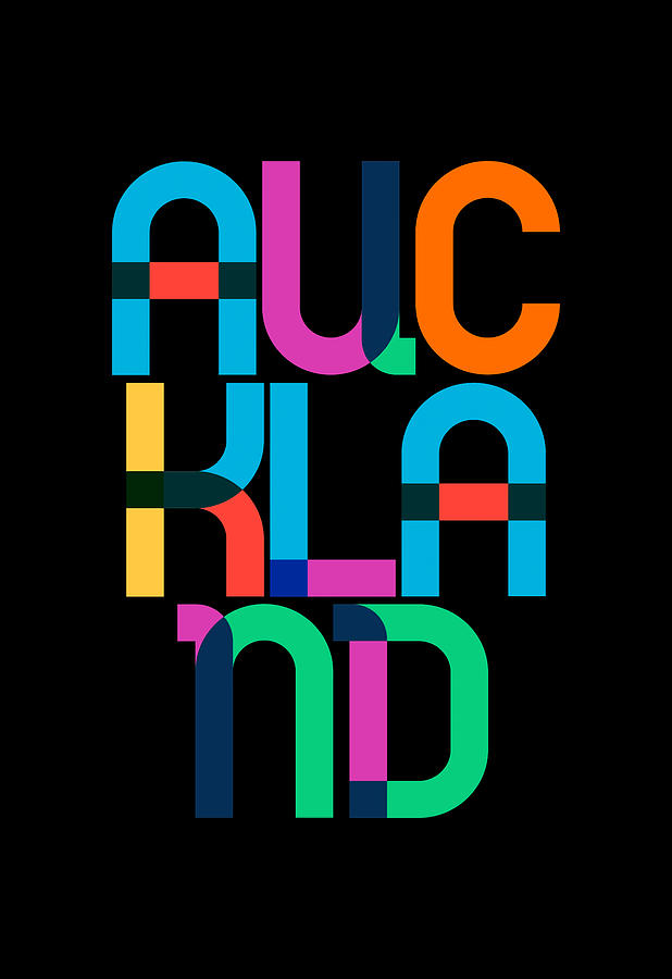 Auckland New Zealand Pop Art Letters Digital Art by Lotus Leafal - Fine ...