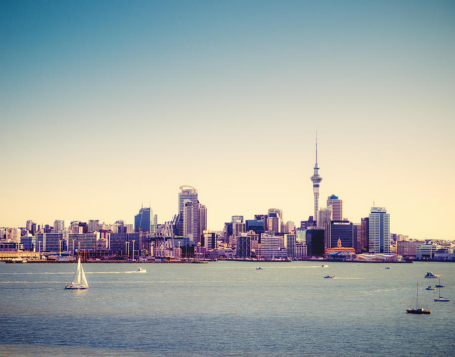 Auckland Summer Skyline Photograph by Georgeclerk