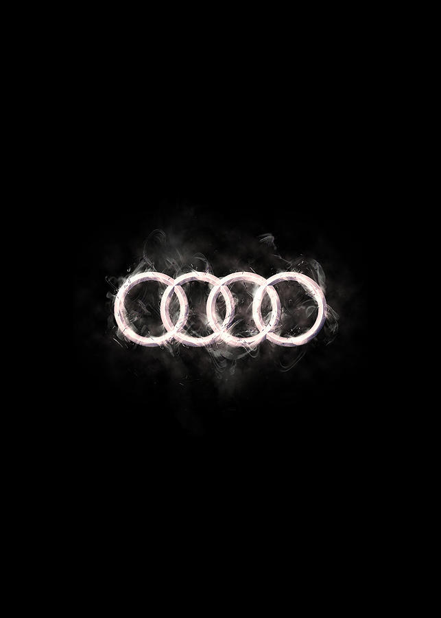 Audi logo Digital Art by Colorfux - Fine Art America