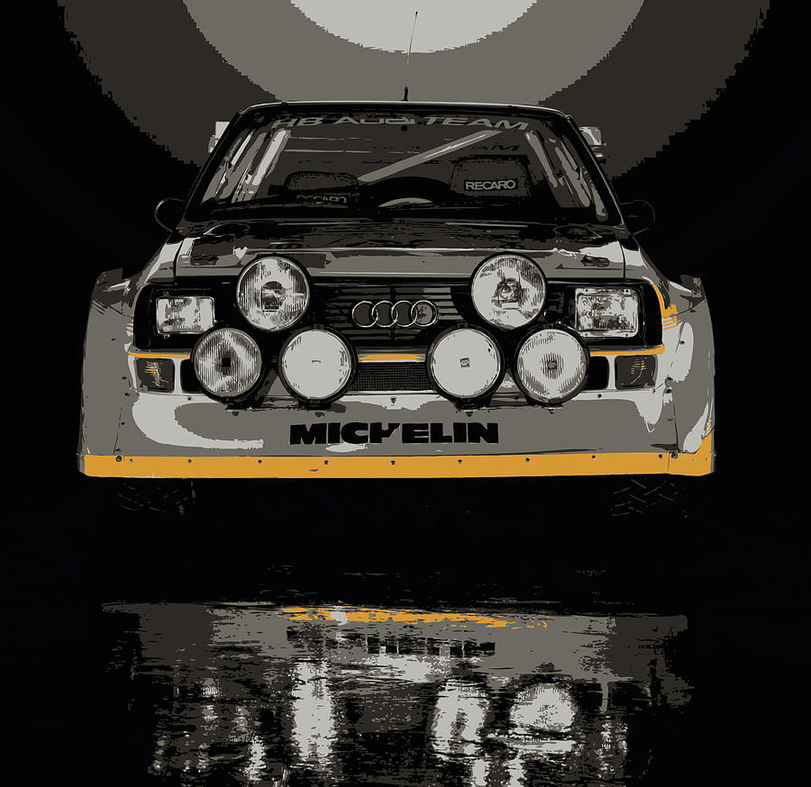 Audi Quattro S1 Group B Rally Car Digital Art by Thespeedart Audi Quattro S1 Group B Rally Car Digital Art by Thespeedart