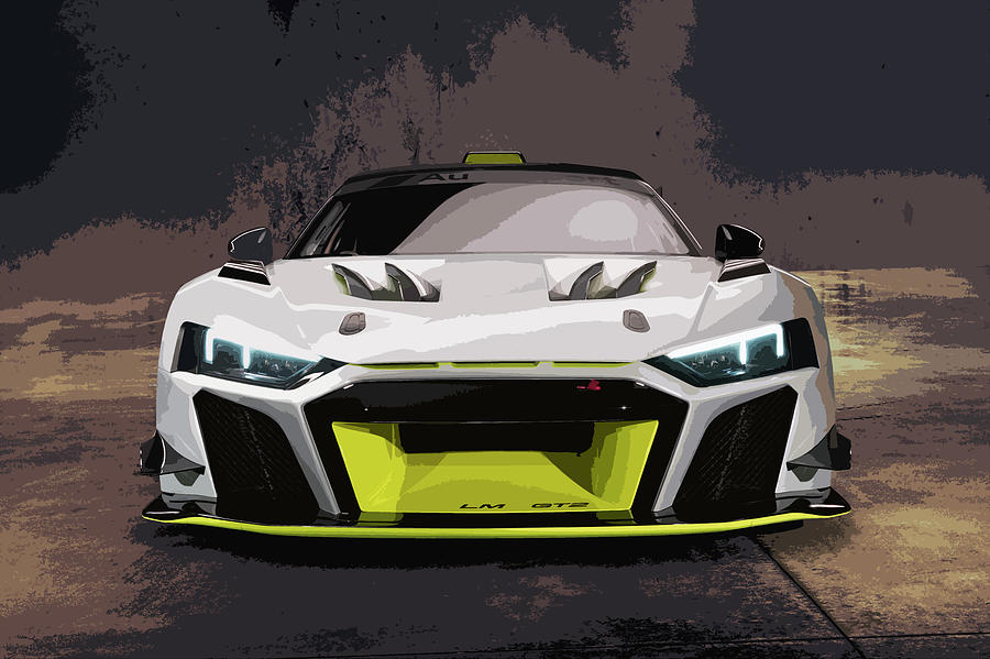 Audi R8 LMS GT2 Digital Art by Thespeedart Audi R8 LMS GT2 Digital Art by Thespeedart