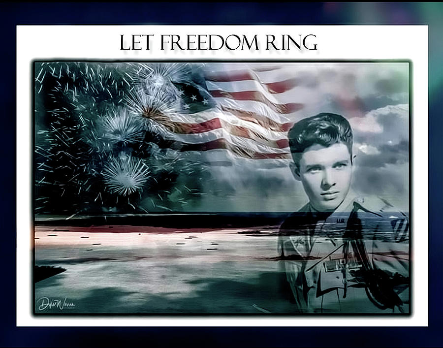Audie Murphy - Let Freedom Ring Photograph by Dyle Warren