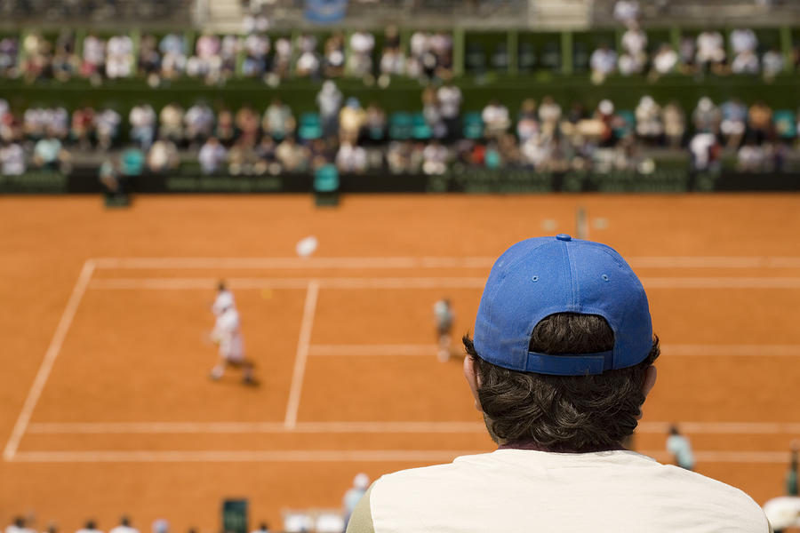 Audience at tennis match Photograph by Grafissimo