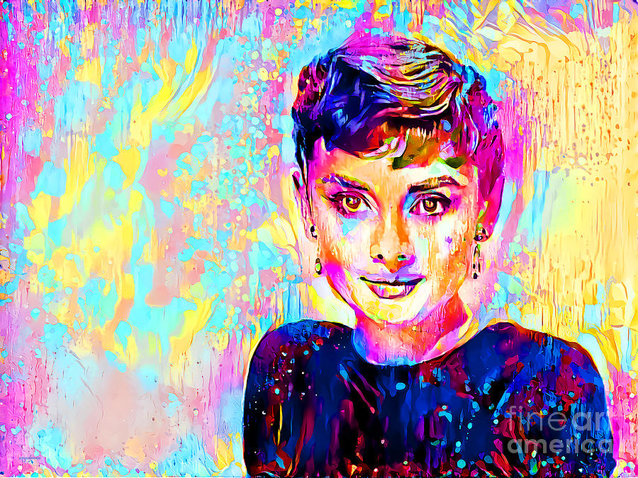 Audrey 20220212 v2a Mixed Media by Wingsdomain Art and Photography