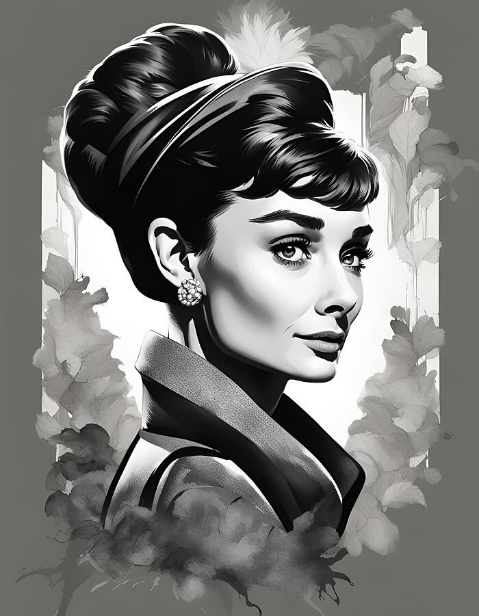 Audrey Hepburn #2 Painting by CIKA Gallery - Fine Art America