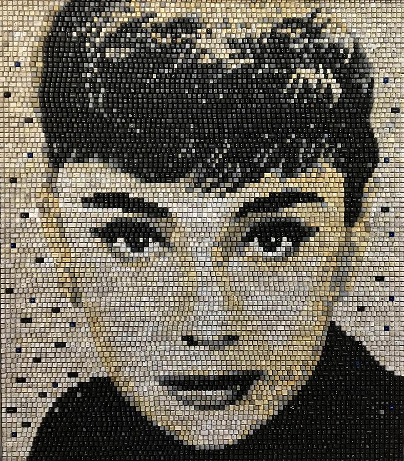Audrey Hepburn 2019 SOLD Mixed Media by Doug Powell