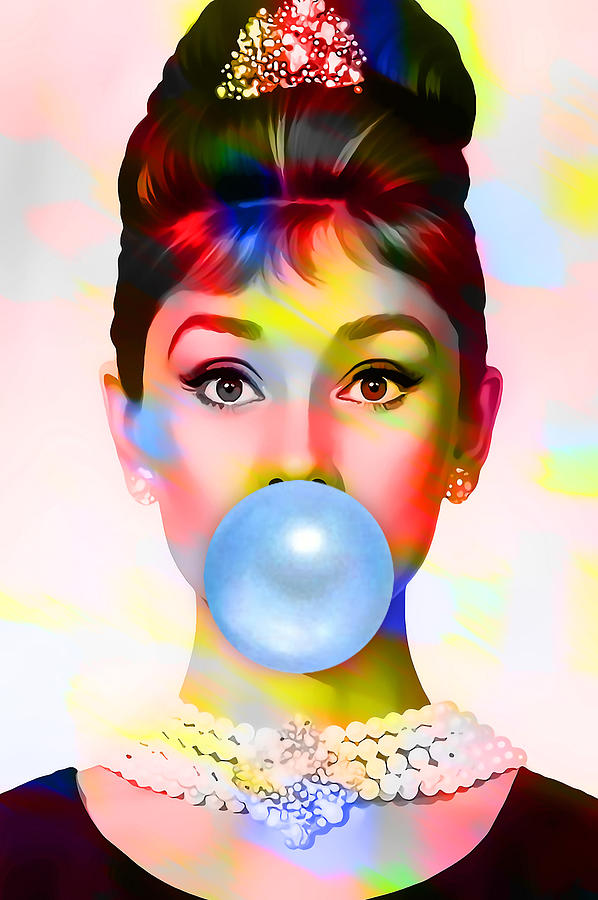 Audrey Hepburn 5 Mixed Media by Marvin Blaine