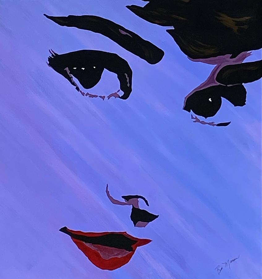 Audrey Hepburn Painting by Bill Manson