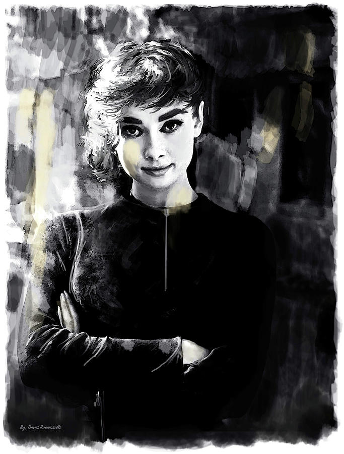 Audrey Hepburn Painting - Audrey Hepburn Inspiration by Iconic Images Art Gallery David Pucciarelli
