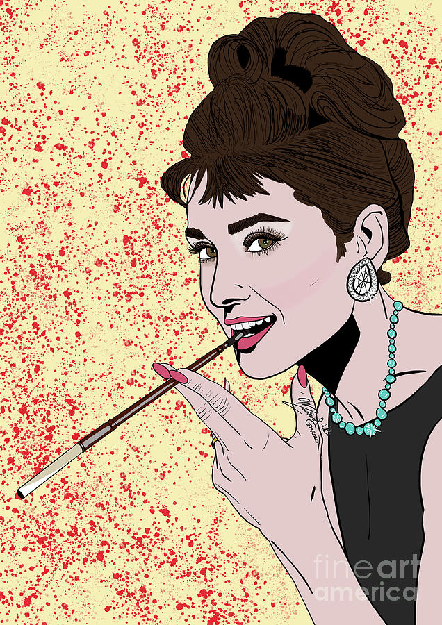 Audrey Hepburn Digital Art by Marisol VB