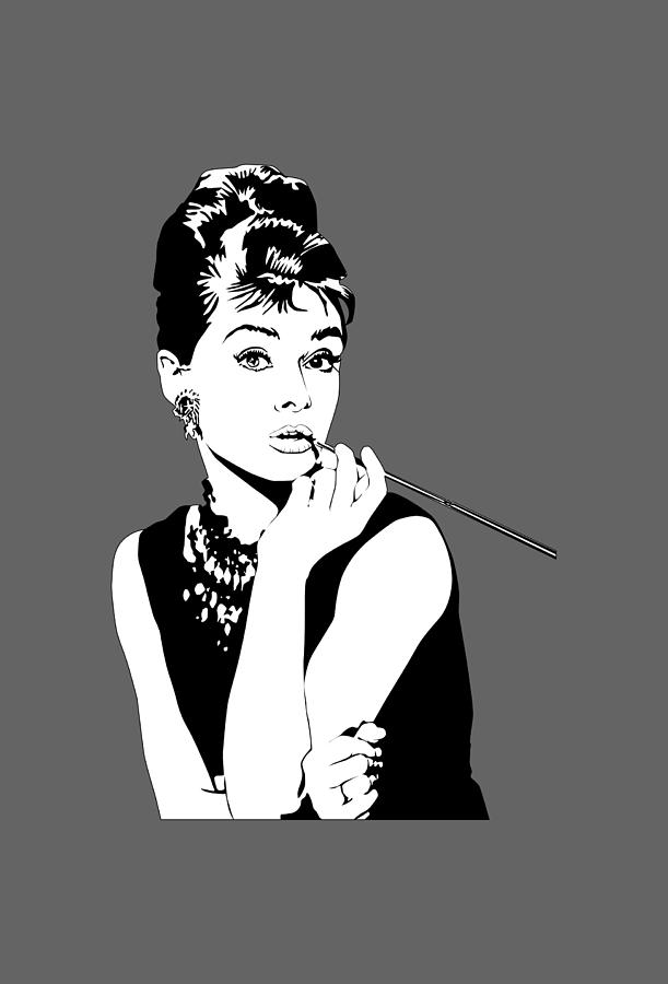 Audrey Hepburn Digital Art by Shantelle - Fine Art America