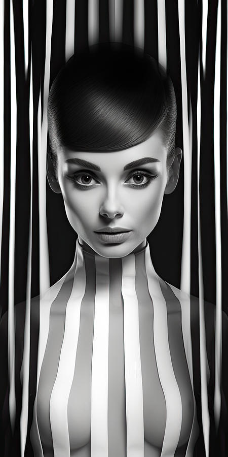 Audrey Hepburn Digital Art - Audrey the fashion queen by My Head Cinema