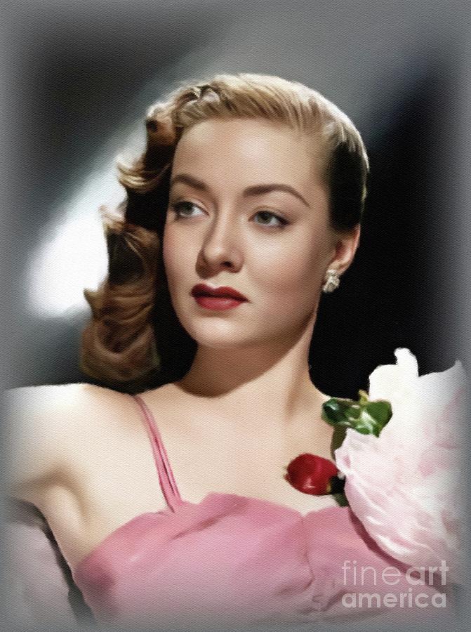 Audrey Totter, Actress Painting by John Springfield - Fine Art America