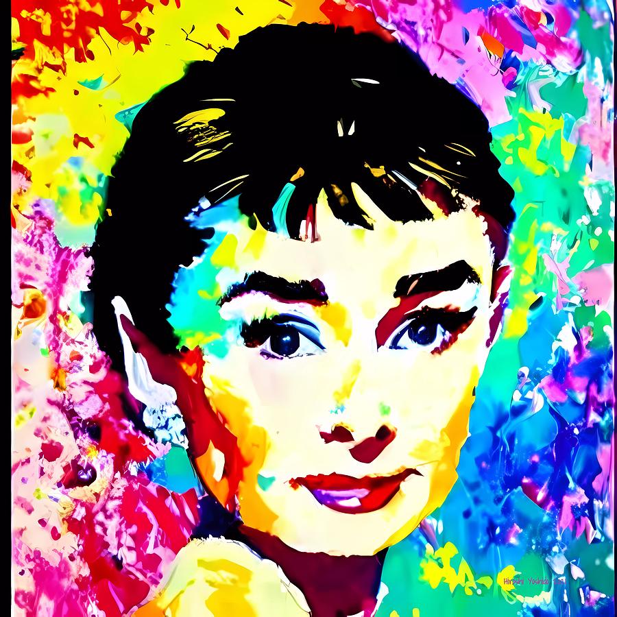 Audrie Hepburn Digital Art by Hiroshi Yoshido - Fine Art America