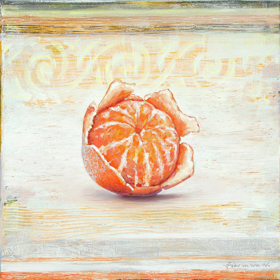 Aufbruch, Orange Painting by Uwe Fehrmann Aufbruch, Orange Painting by Uwe Fehrmann