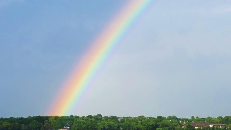August 9th, 2020 Rainbow  Photograph by Ally White