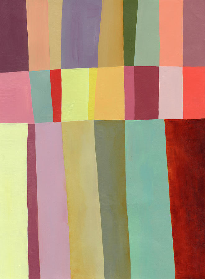 August Stripes #1 Painting by Jane Davies