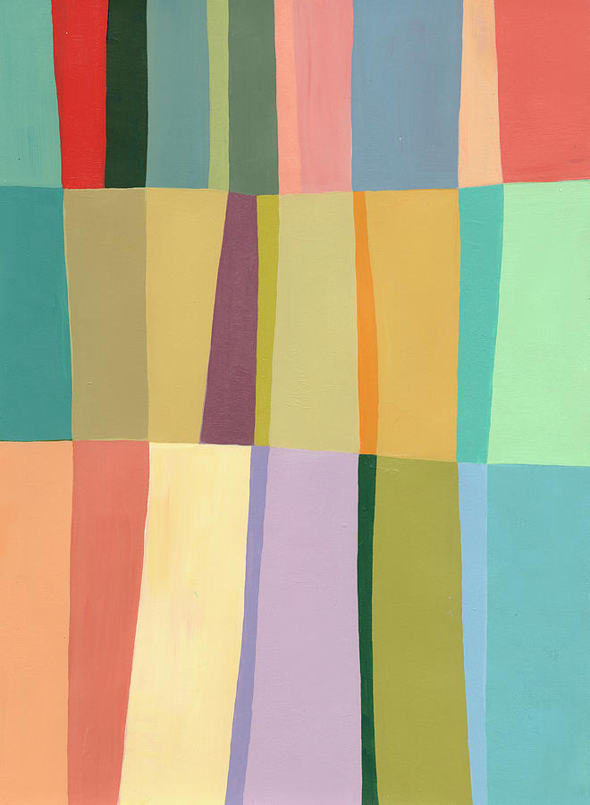 August Stripes #3 Painting by Jane Davies